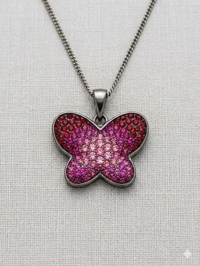 Pristine Vintage 2005 Swarovski Italy 925 Silver Collectible Necklace